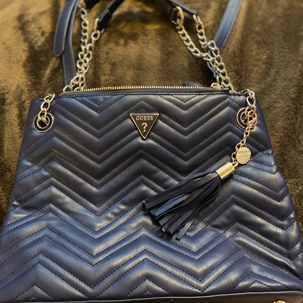 Blue guess purse